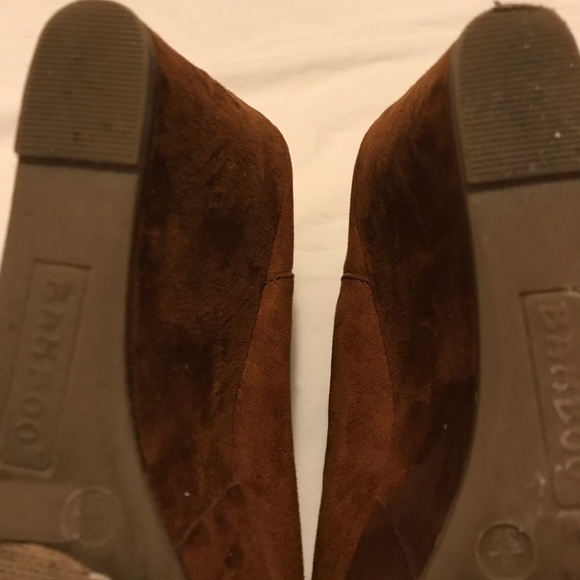 BAMBOO SUEDE OPEN TOED ANKLE BOOT - Picture 5 of 6